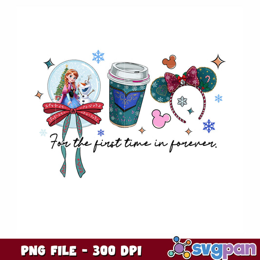 Anna princess png, christmas anna png, christmas decor png