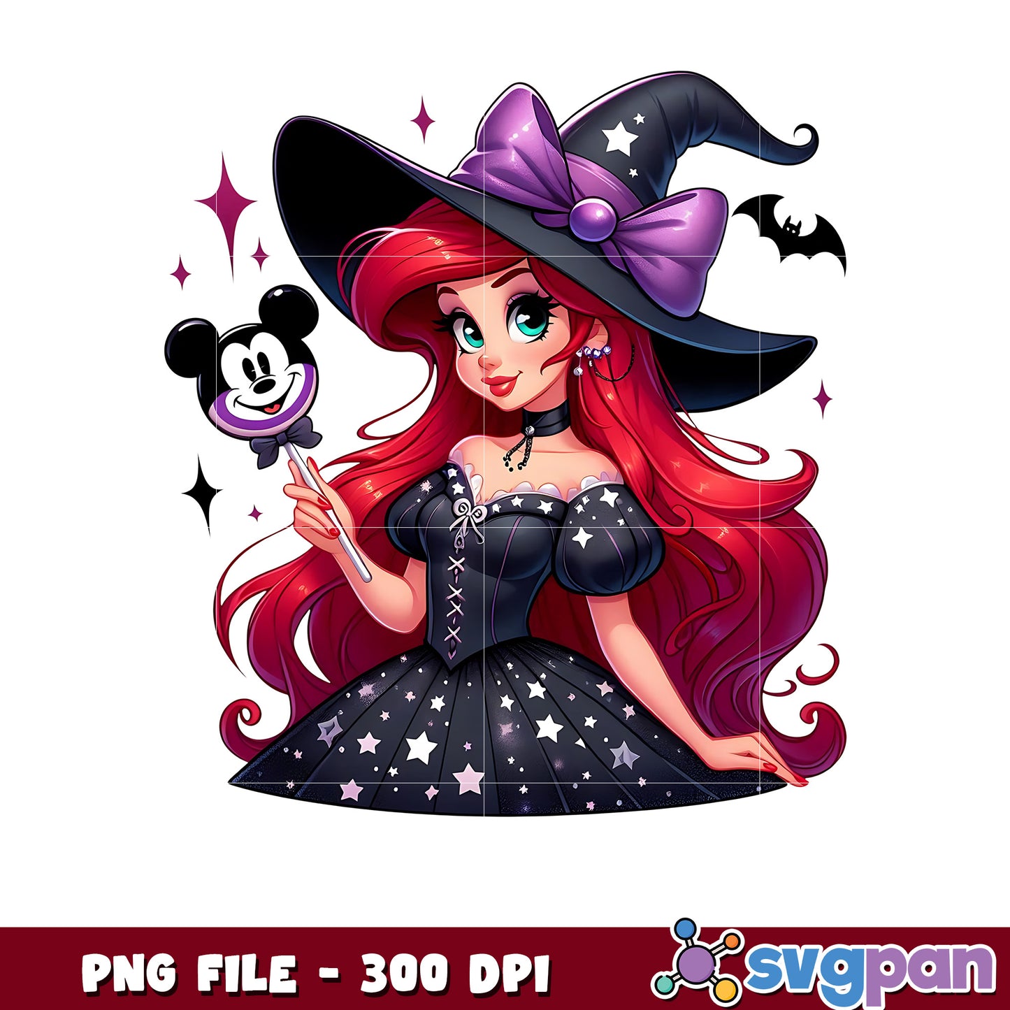 Ariel princess png, disney princess png, disneyland halloween png