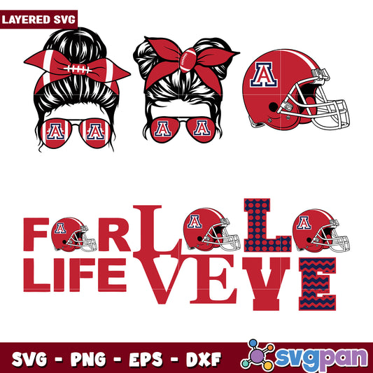 Arizona Football Mom SVG Bundle