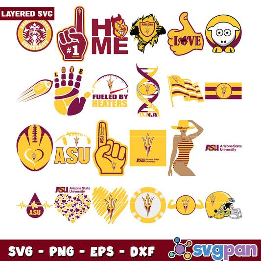 Arizona State University SVG Bundle