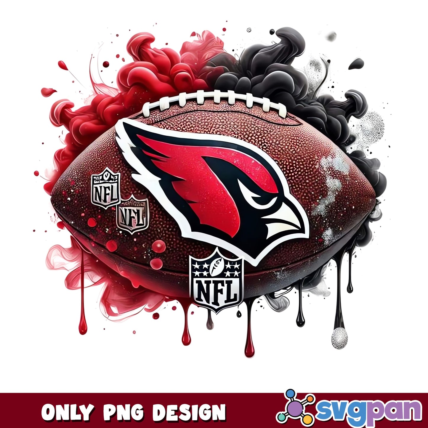 Arizona Cardinals NFL Football Drip PNG, Cardinals PNG, NFL PNG