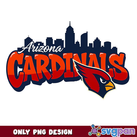 Arizona Cardinals Skyline PNG, NFL Football Team PNG, Cardinals PNG