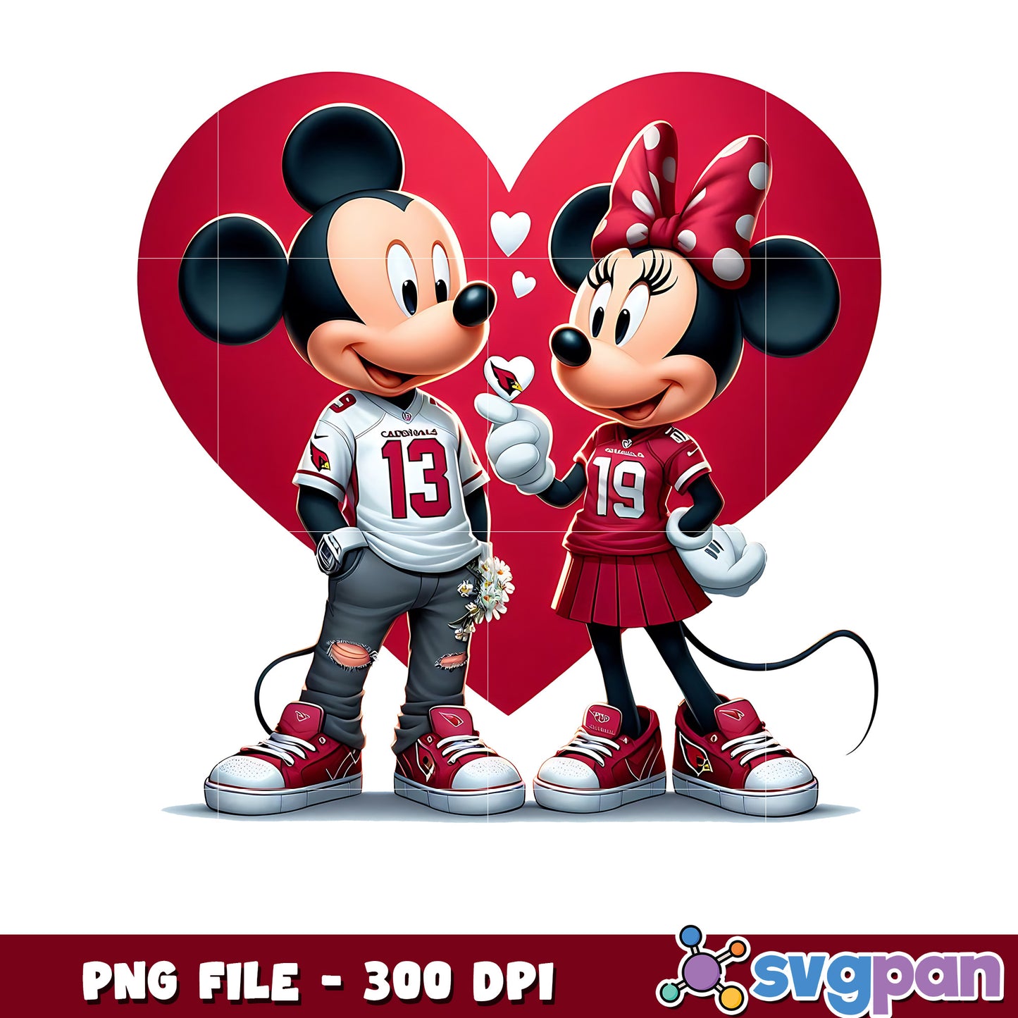Arizona cadinals png, amrican football games​ png, nfl mickey mouse png