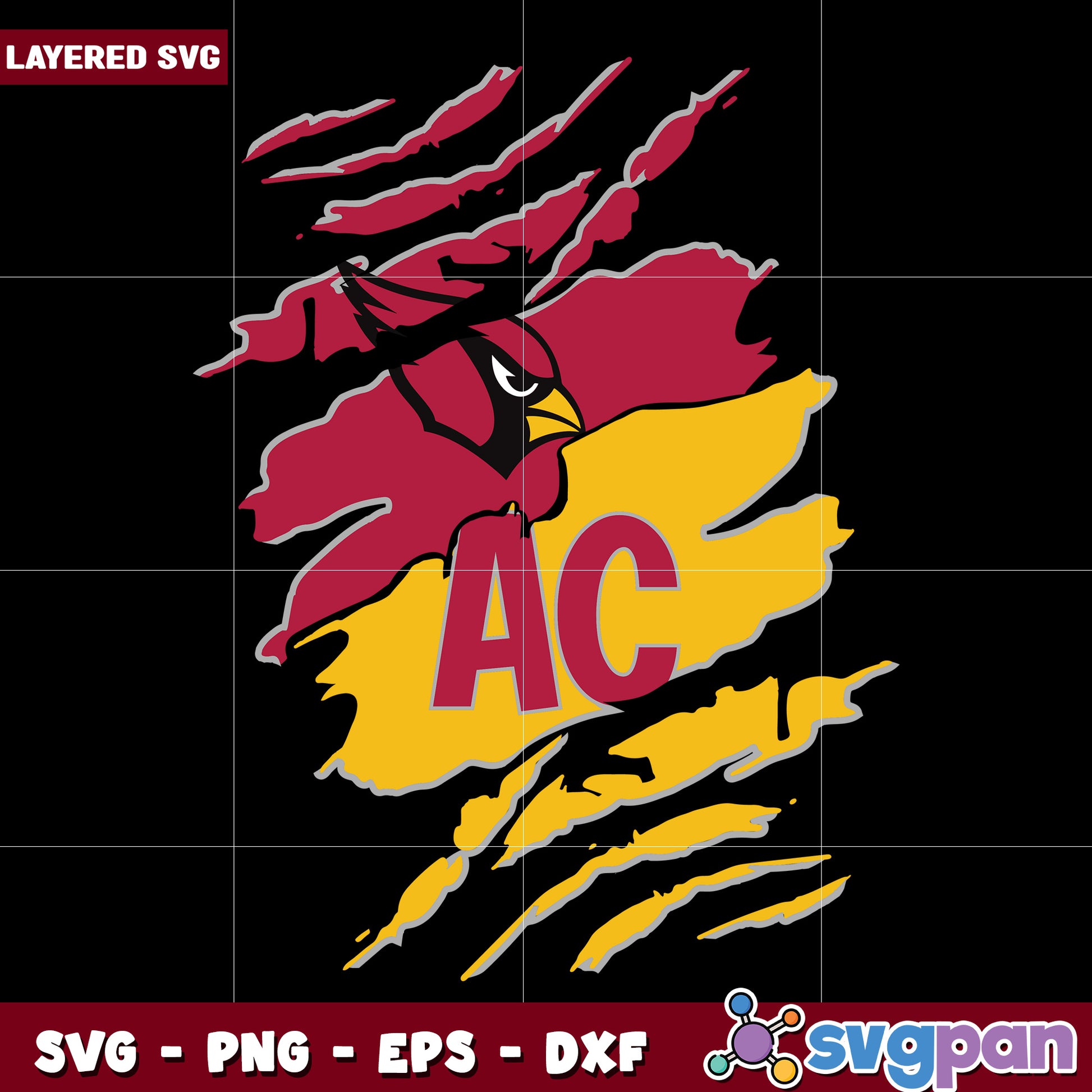 Arizona cardinals cleveland browns svg, nfl team logo mashup svg, football rivalry svg