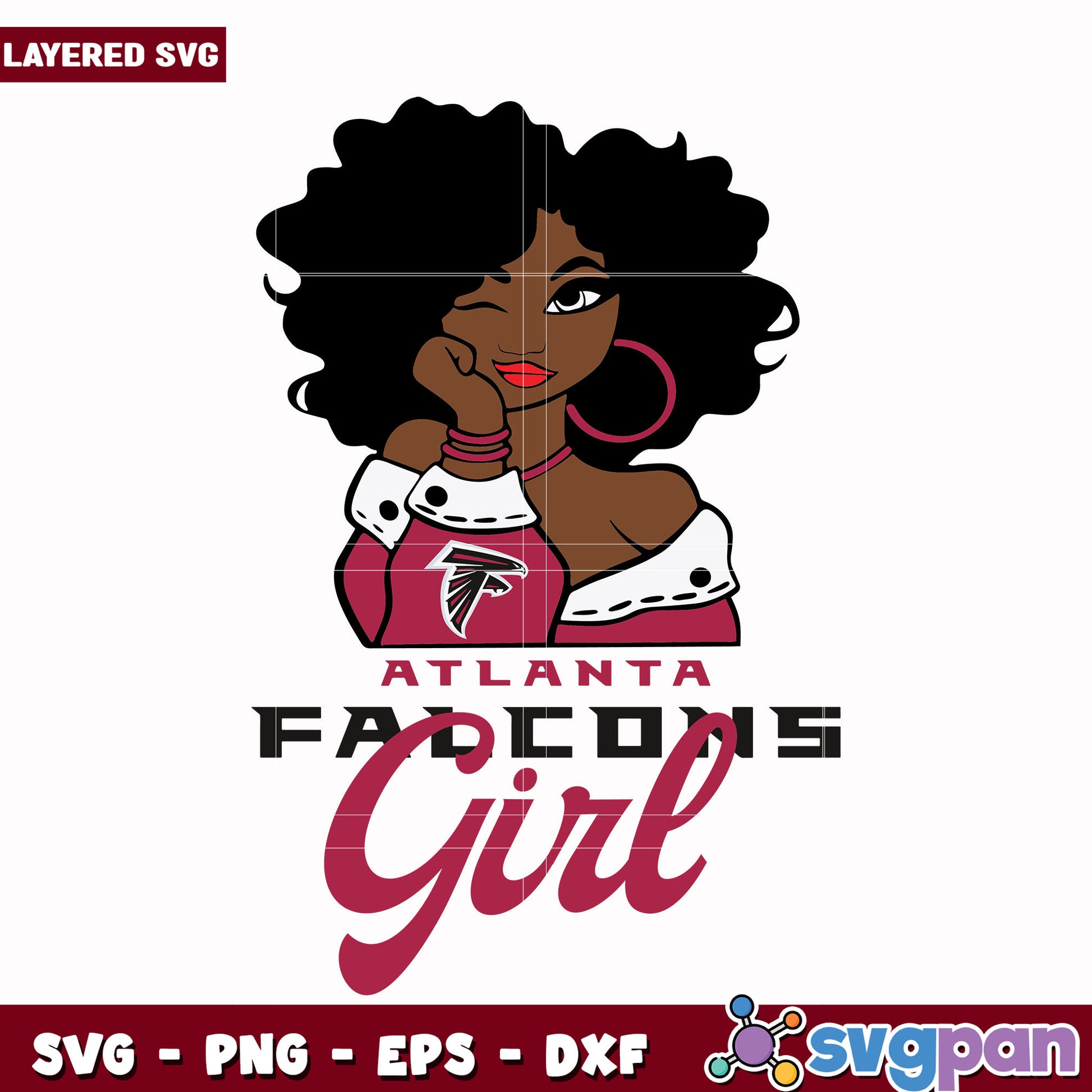 Atlanta Falcons Girl svg, nfl svg, national football league svg