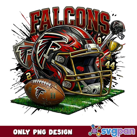 Atlanta Falcons Football PNG, Falcons Helmet PNG, NFL Team PNG
