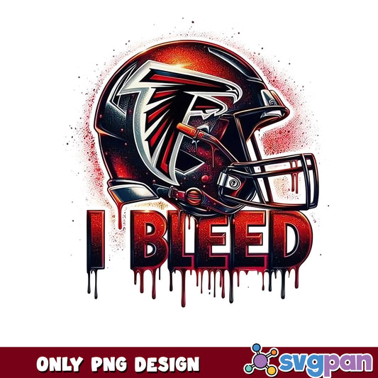 Atlanta Falcons I Bleed PNG, Falcons Football PNG, NFL PNG