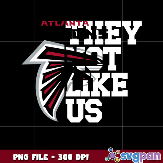Atlanta facons they not like us logo png, super bowl 2025 png, nfl teams helmet png