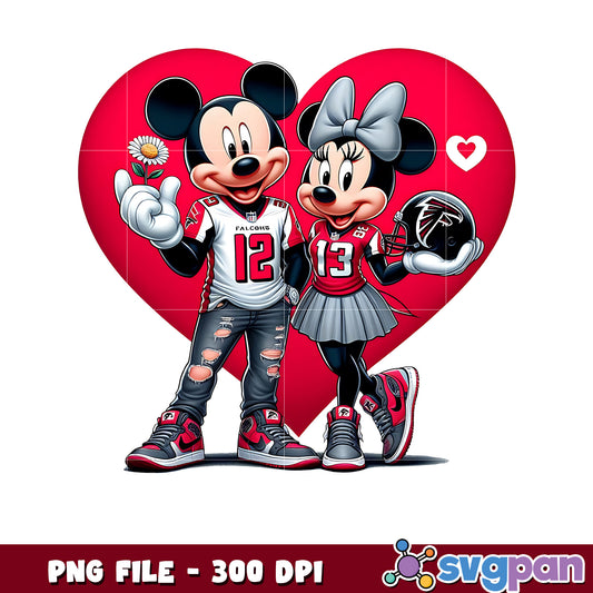 Atlanta falcons mickey minnie png, nfl picture png, nfl pre season png
