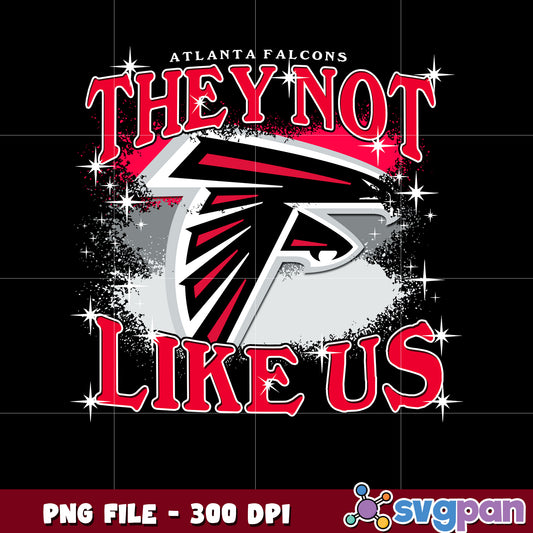 Atlanta falcons team logo they not like us png, falcons nfl png, nfl games png