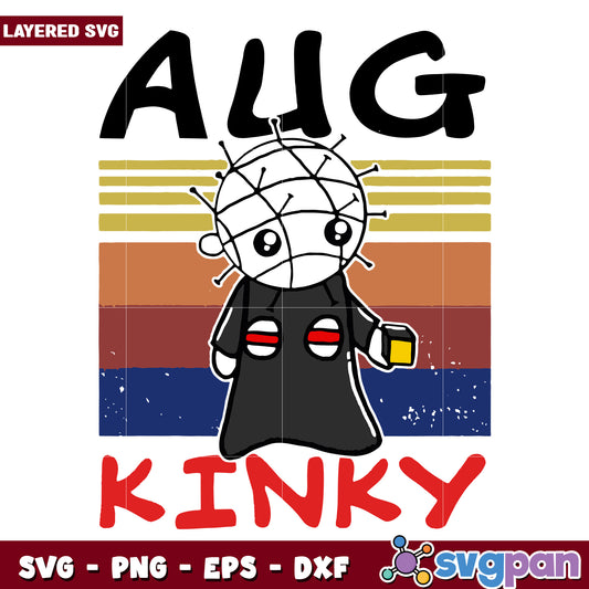 August birthday pinhead hellraiser kinky halloween svg, halloween toys svg, halloween autumn svg