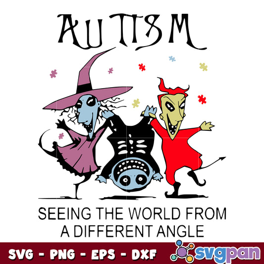 Autism Halloween svg