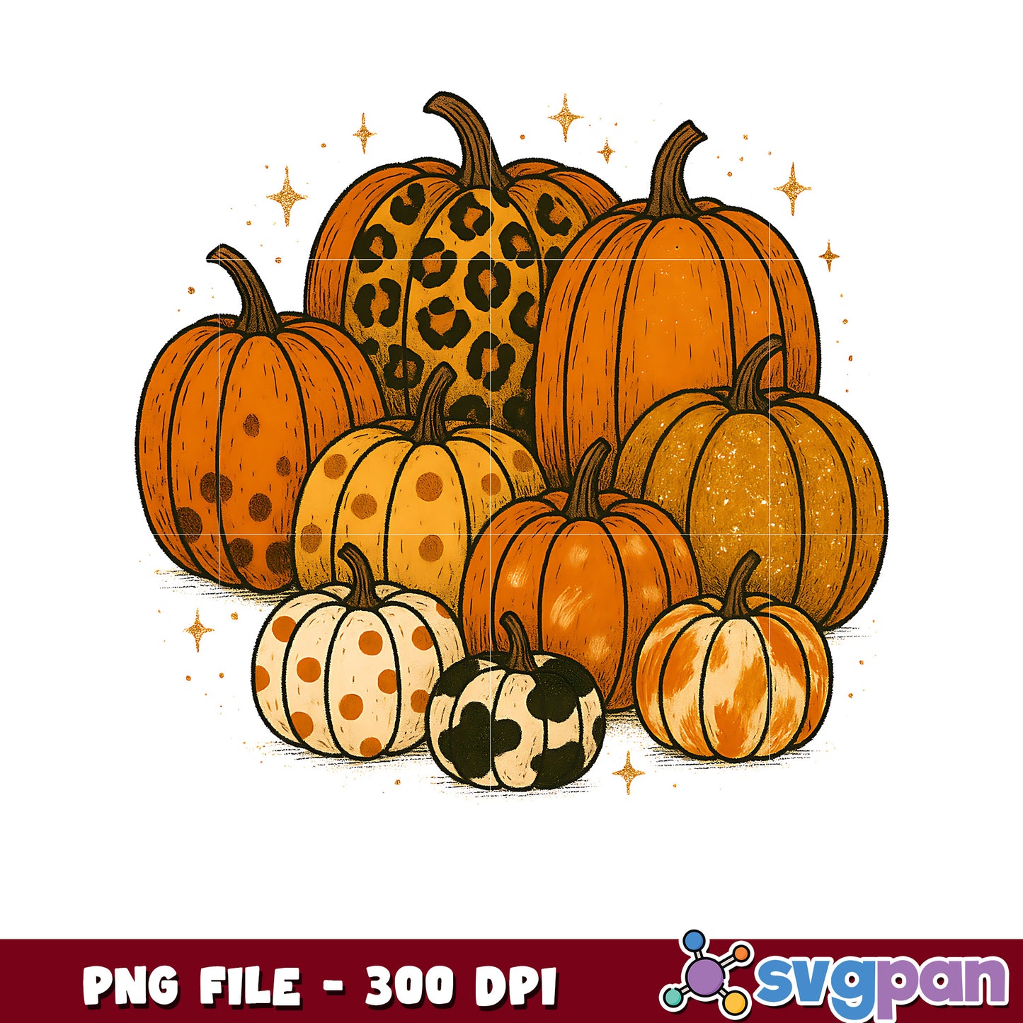 Autumn pumkin png, halloween ghost png, trick or treat png