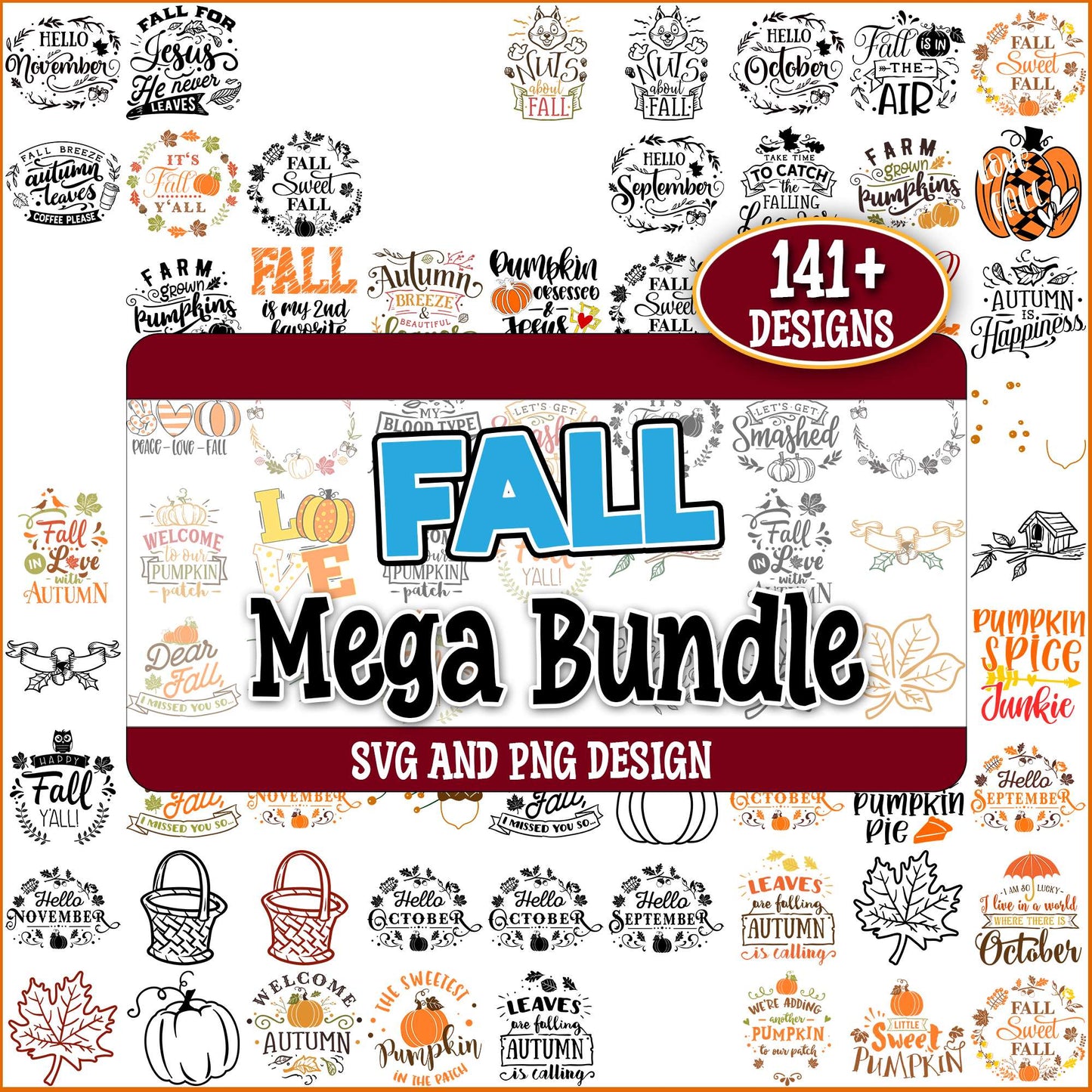 Autumns quotes svg bundle