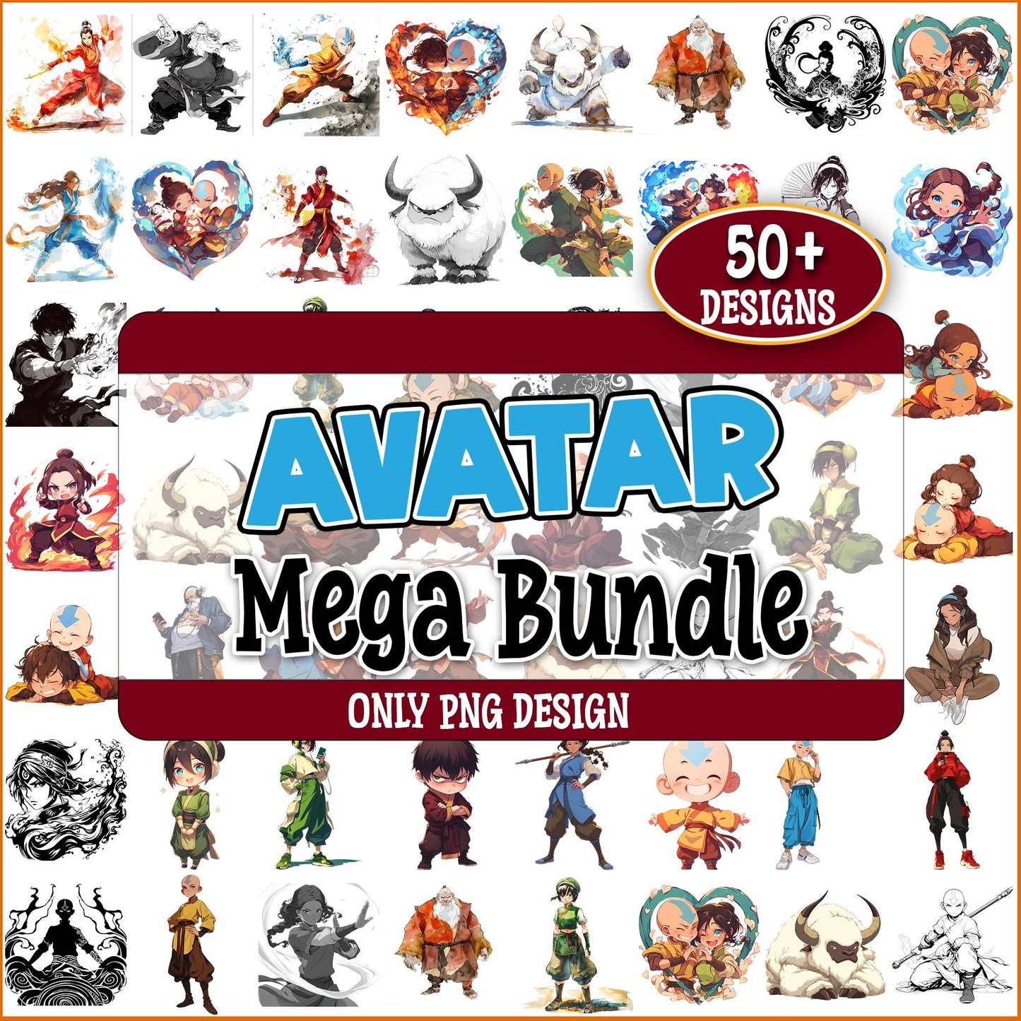Avatar the last airbender png bundle