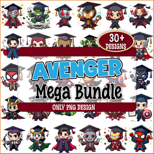 Avengers graduated png bundle