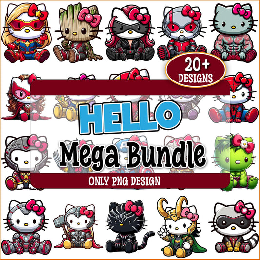 Avengers kitty png bundle