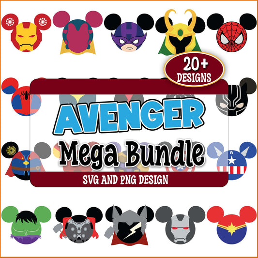 Avengers mickey edition svg bundle