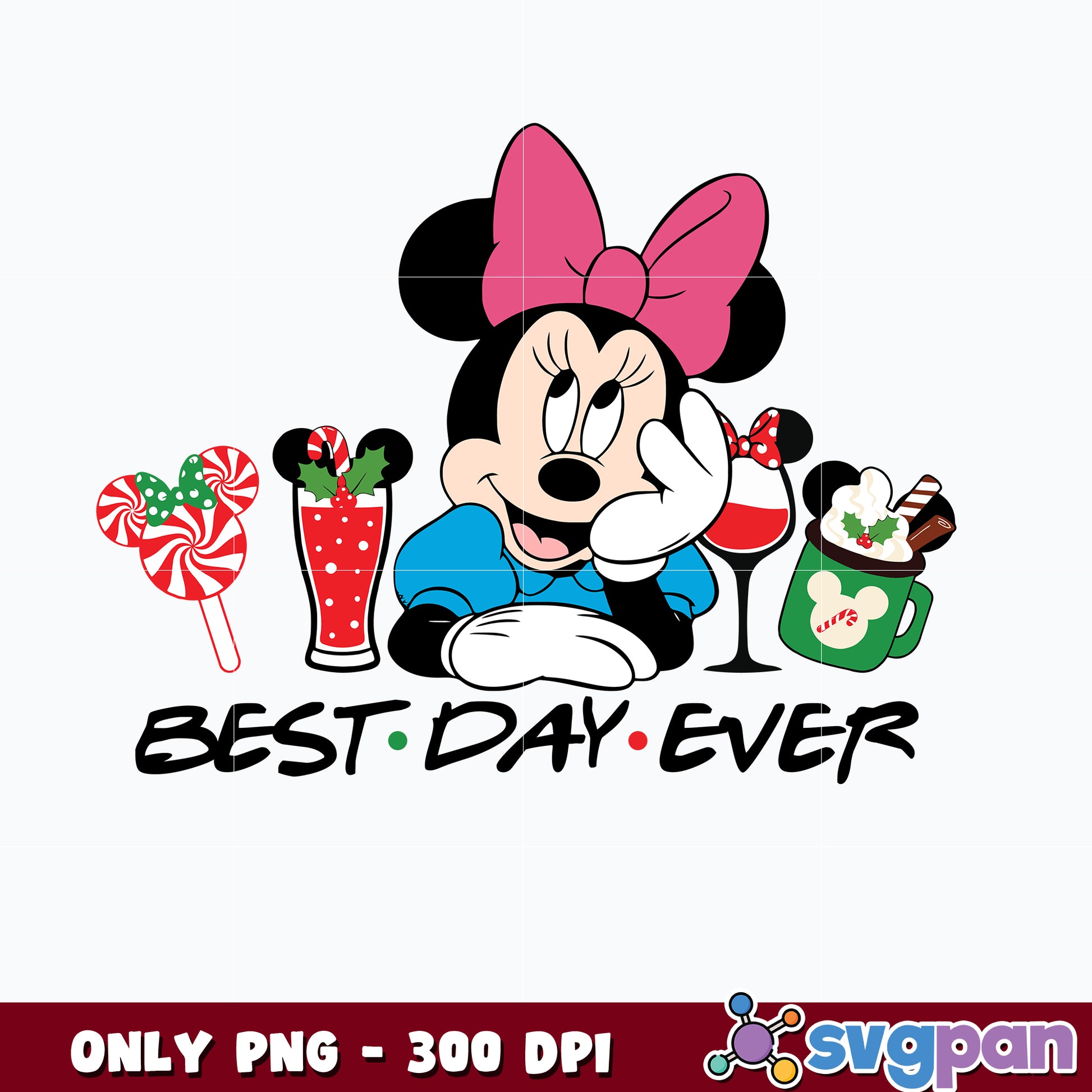 Minnie Mouse Best Day Ever png