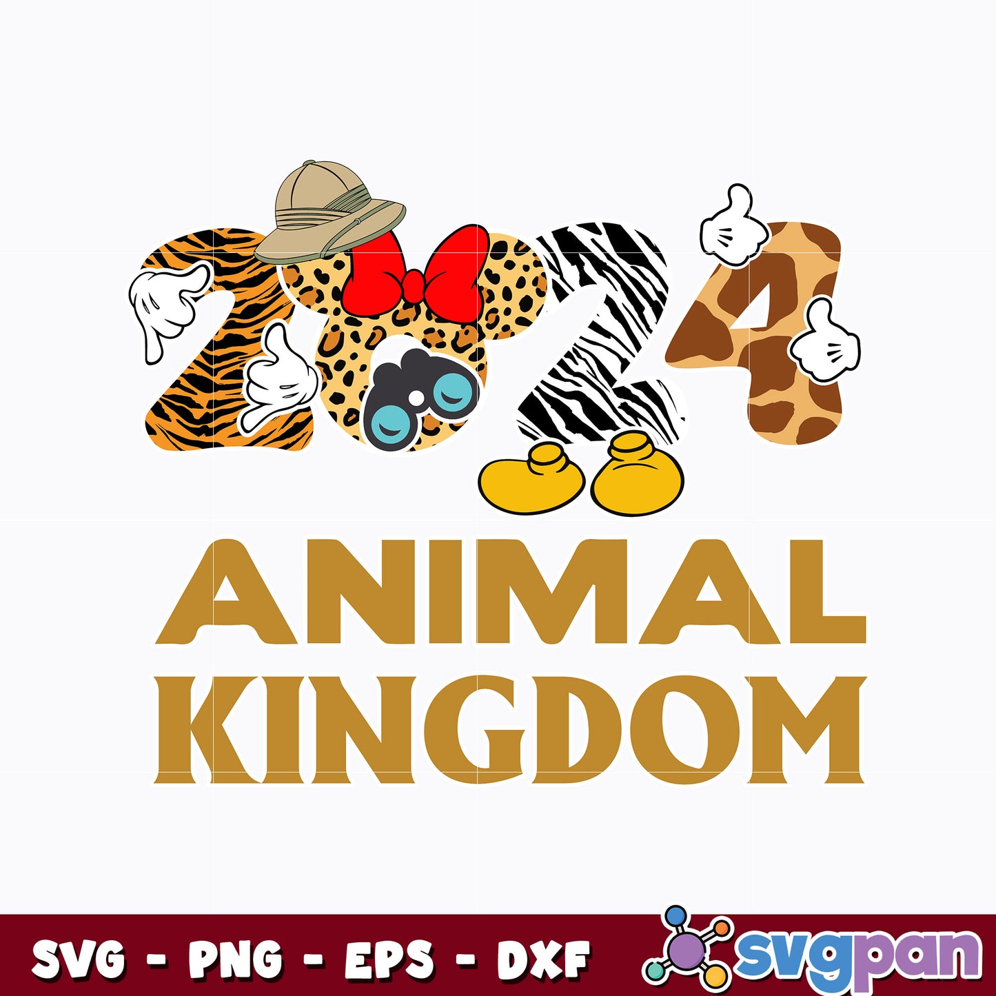 Minnie Animal Kingdom 2024 disney svg