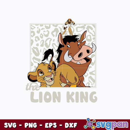 Simba and pumbaa lion king svg