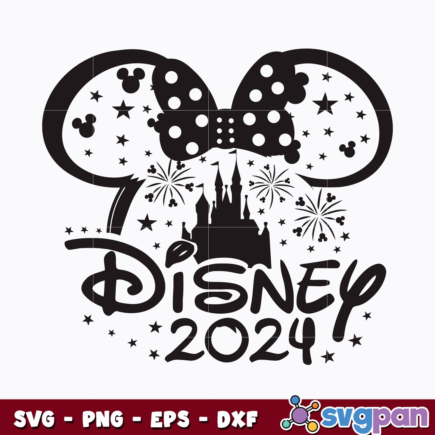 Disney 2024 Family Vacation minnie mouse svg