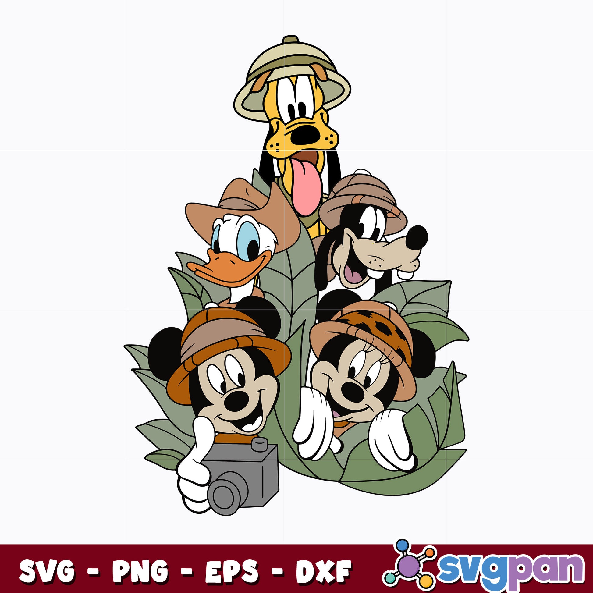 Mickey friends kingdom animal svg