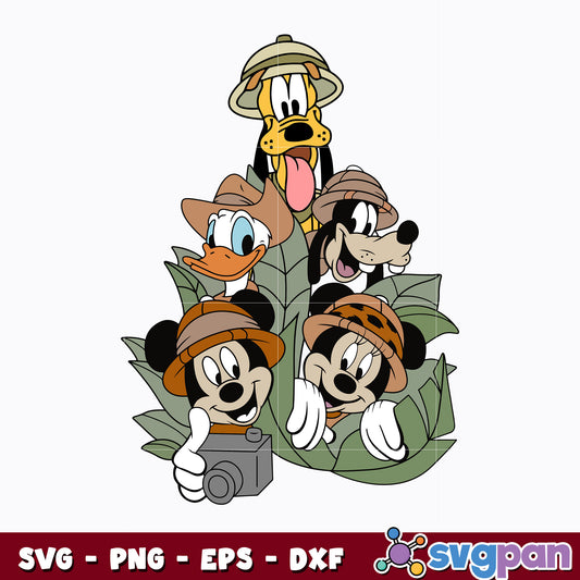 Mickey friends kingdom animal svg