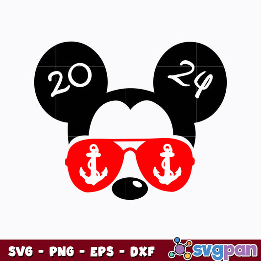 Mickey mouse glasses disney svg