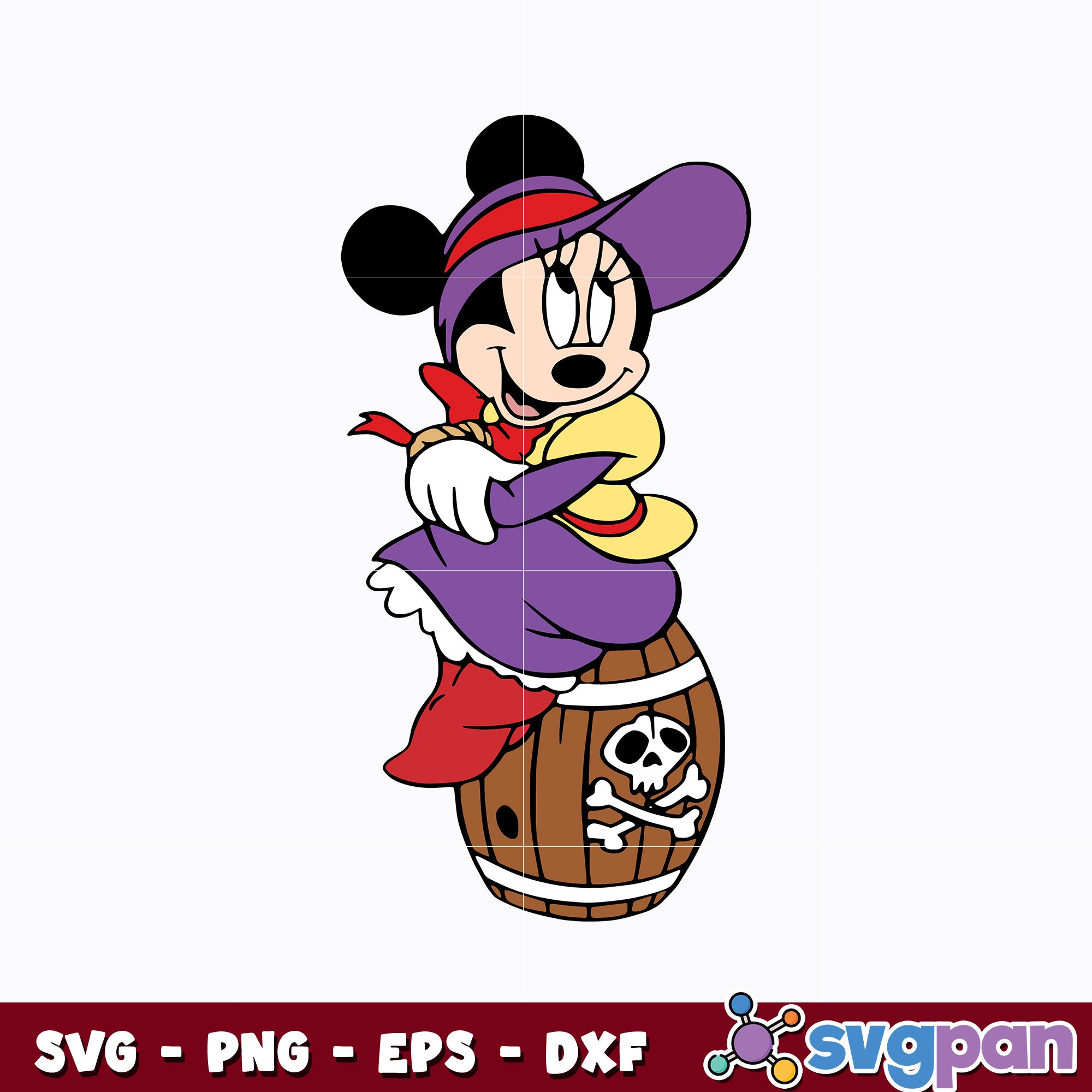 minnie mouse pirate cartoon svg – svgpan