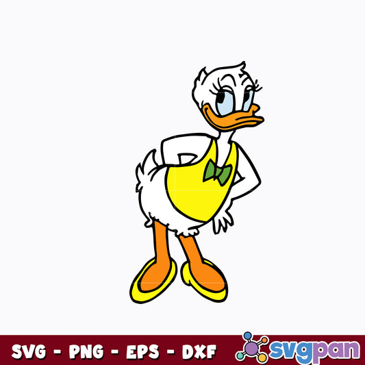 Duck Daisy pirate cartoon svg