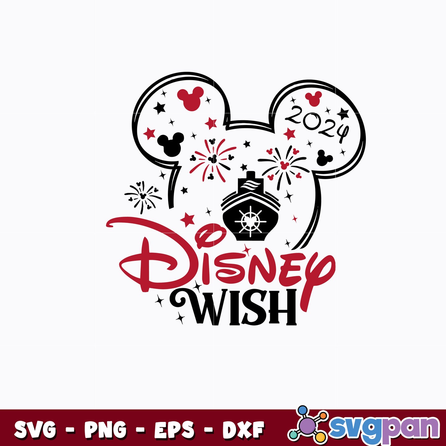 Mickey disney wish disney svg