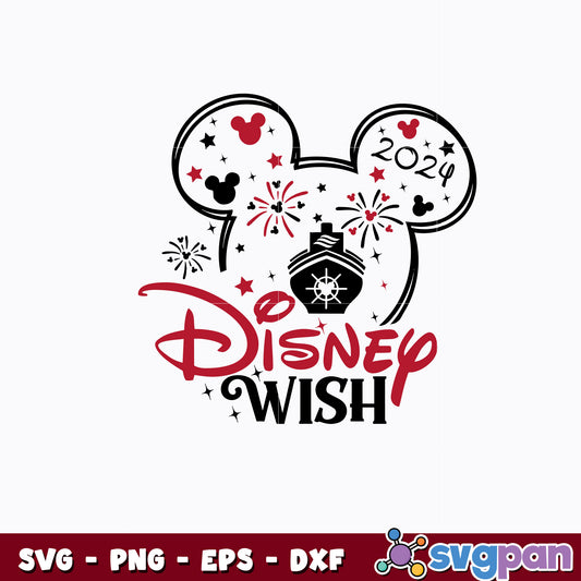 Mickey disney wish disney svg