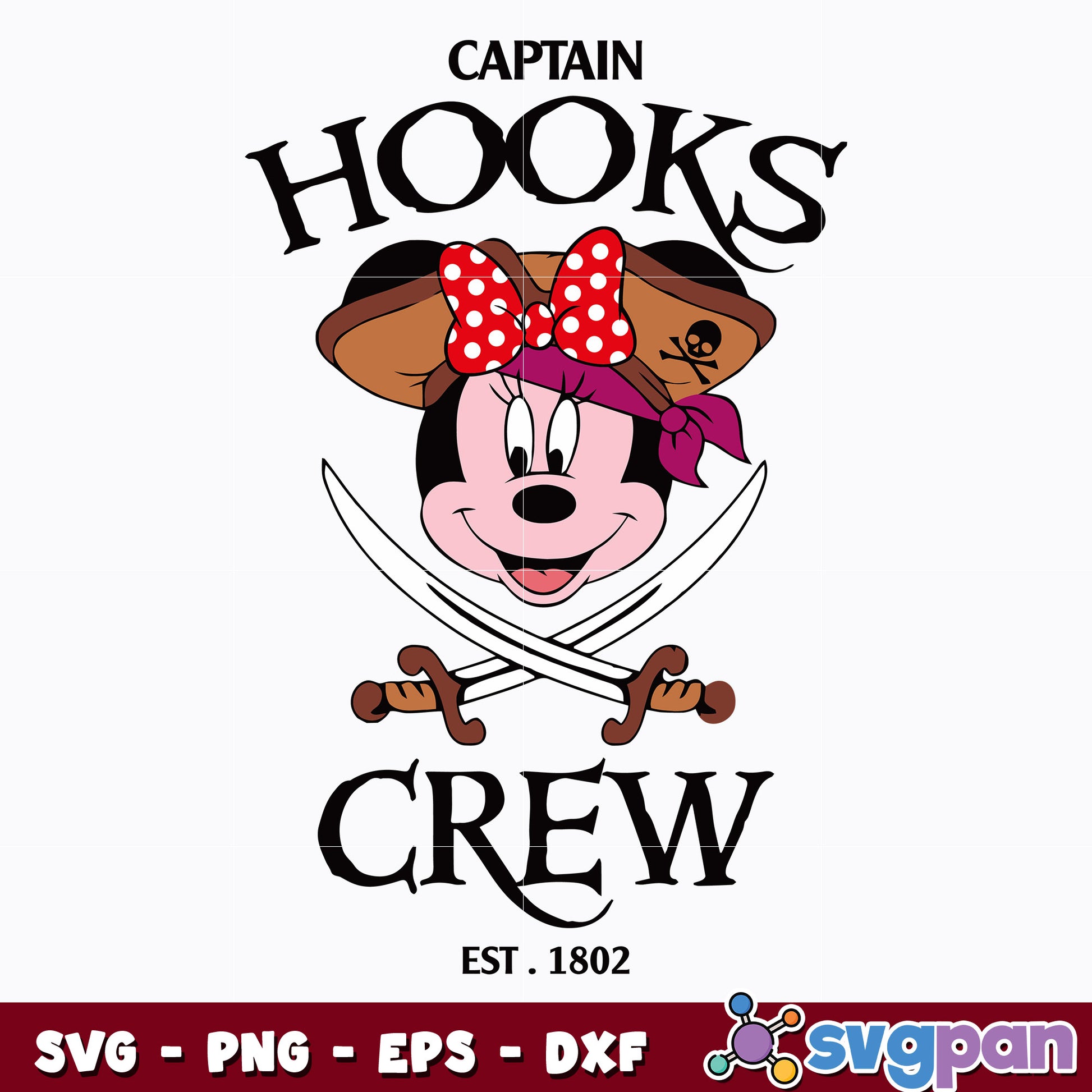 Quotes svg, Captain Hooks Crew minnie mouse svg