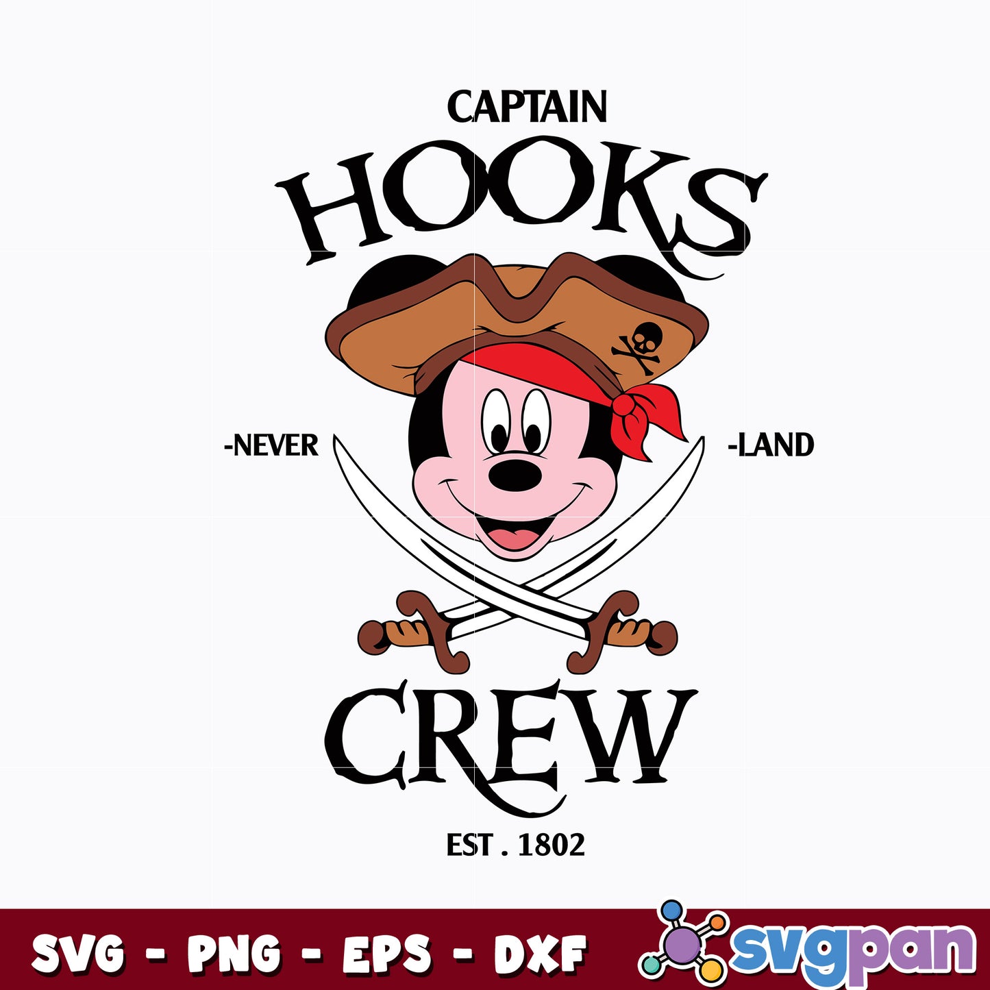 Quotes svg, Captain Hooks Crew mickey mouse svg