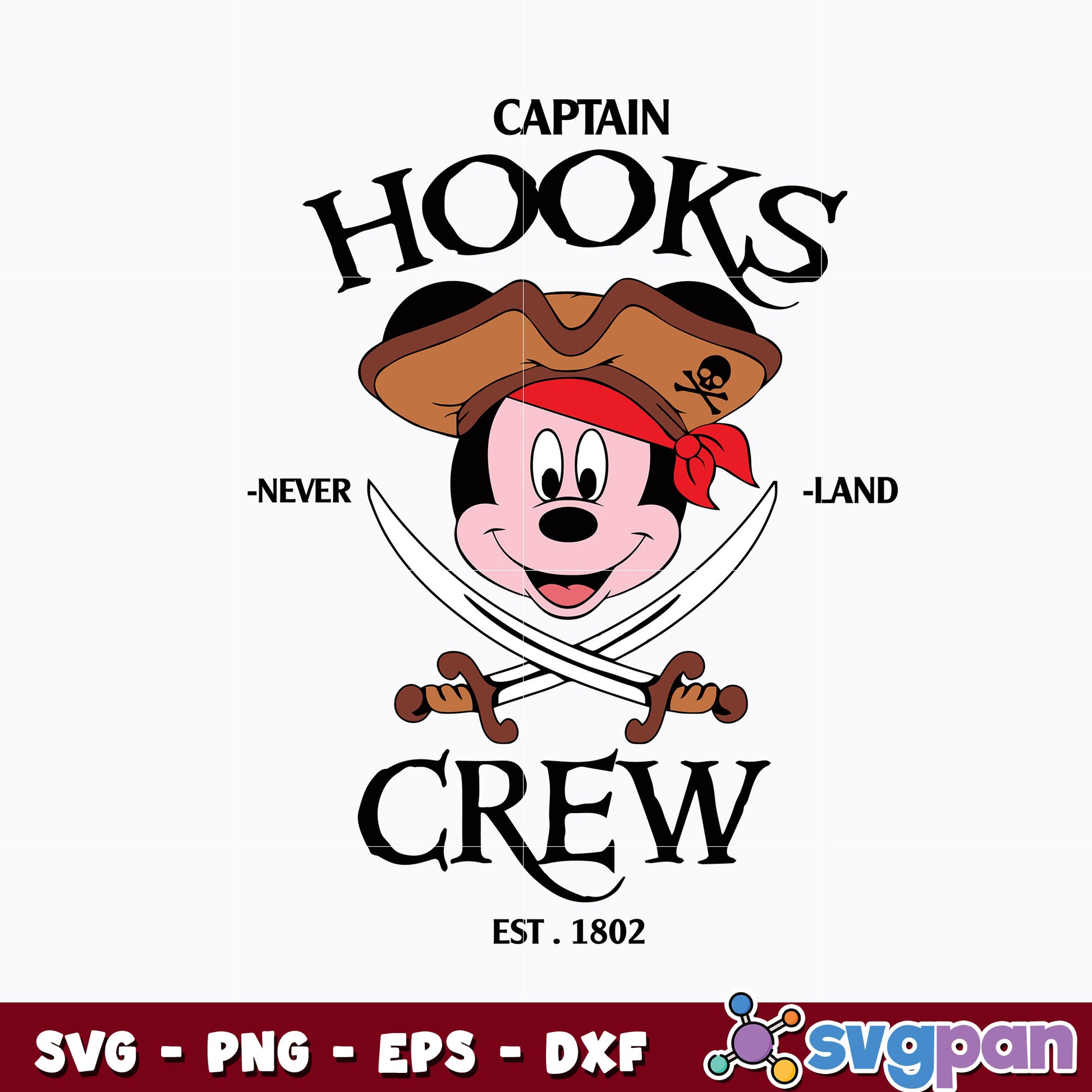 Quotes svg, Captain Hooks Crew mickey mouse svg