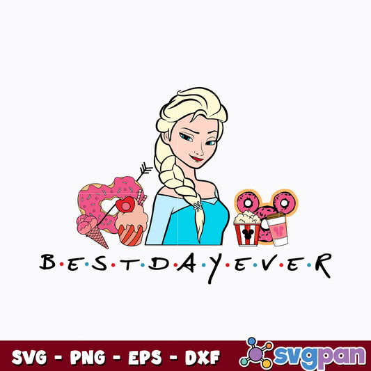 Princess Elsa best day ever svg