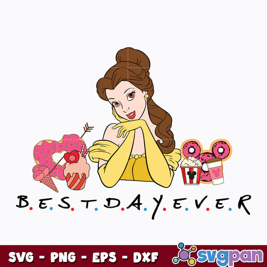 Princess Belle best day ever svg