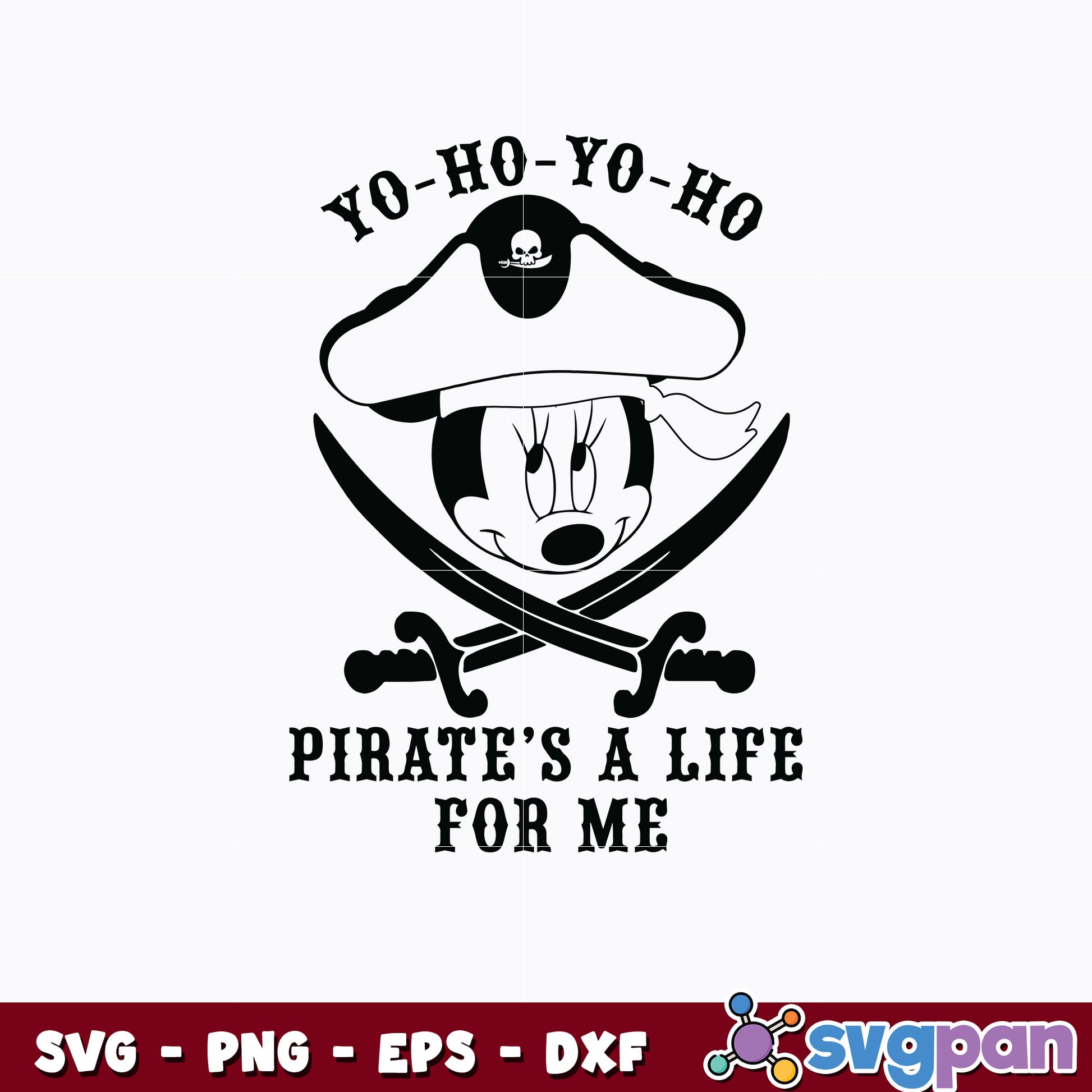 Minnie pirates a life for me svg