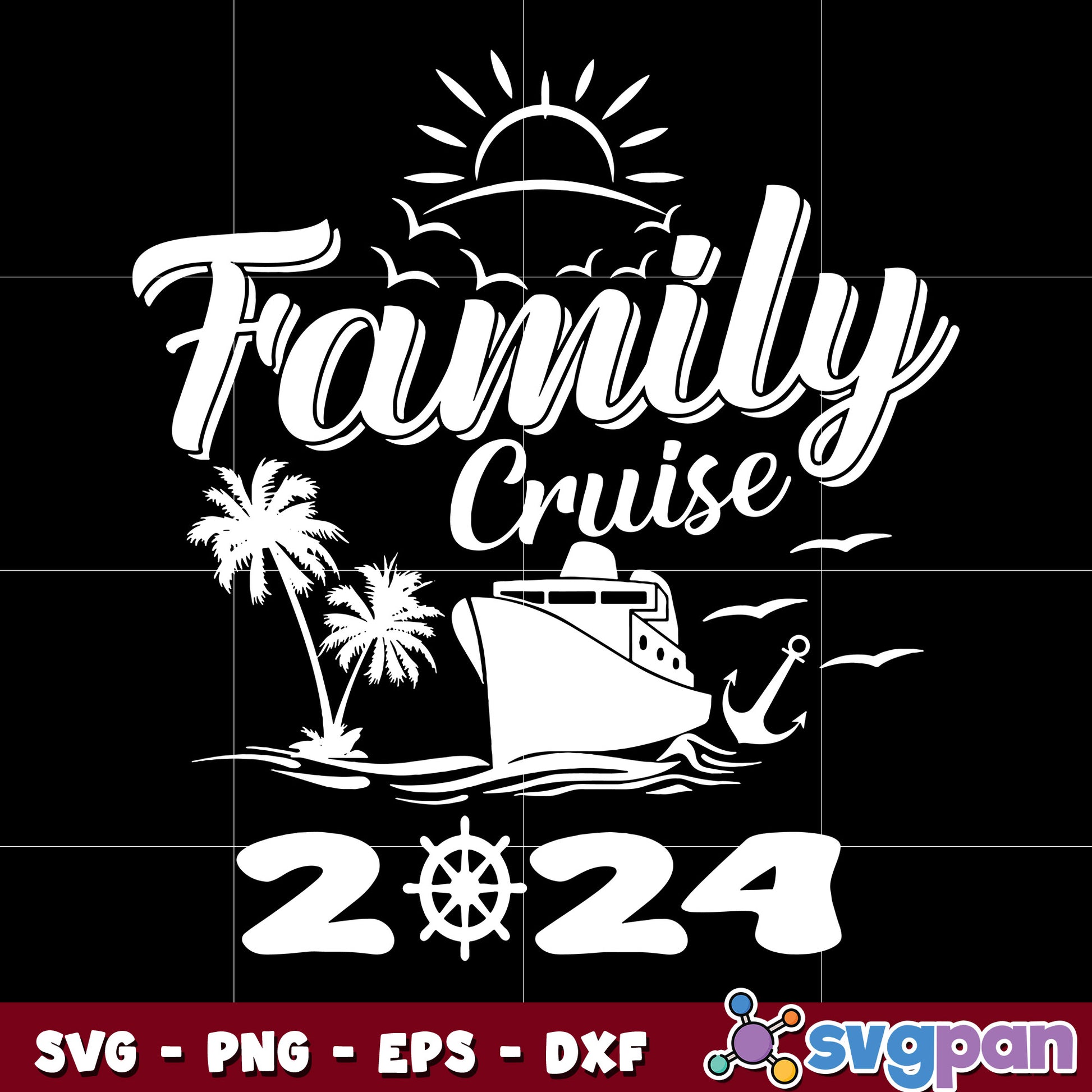 Family Cruise 2024 logo svg