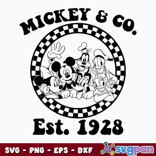 Vintage Mickey & Company svg