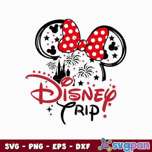 My First Disney Trip 2023 svg, Minnie Mouse Cute Gift svg