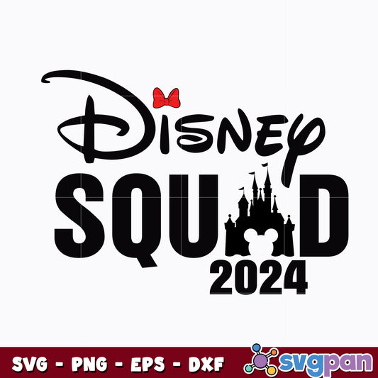 Minnie mouse disney squad 2024 svg