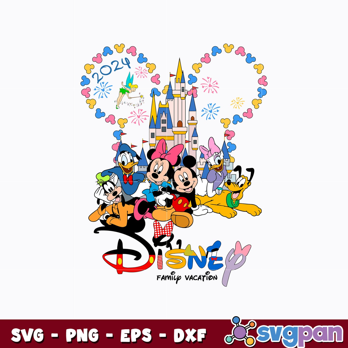 Disneyland family vacation  svg