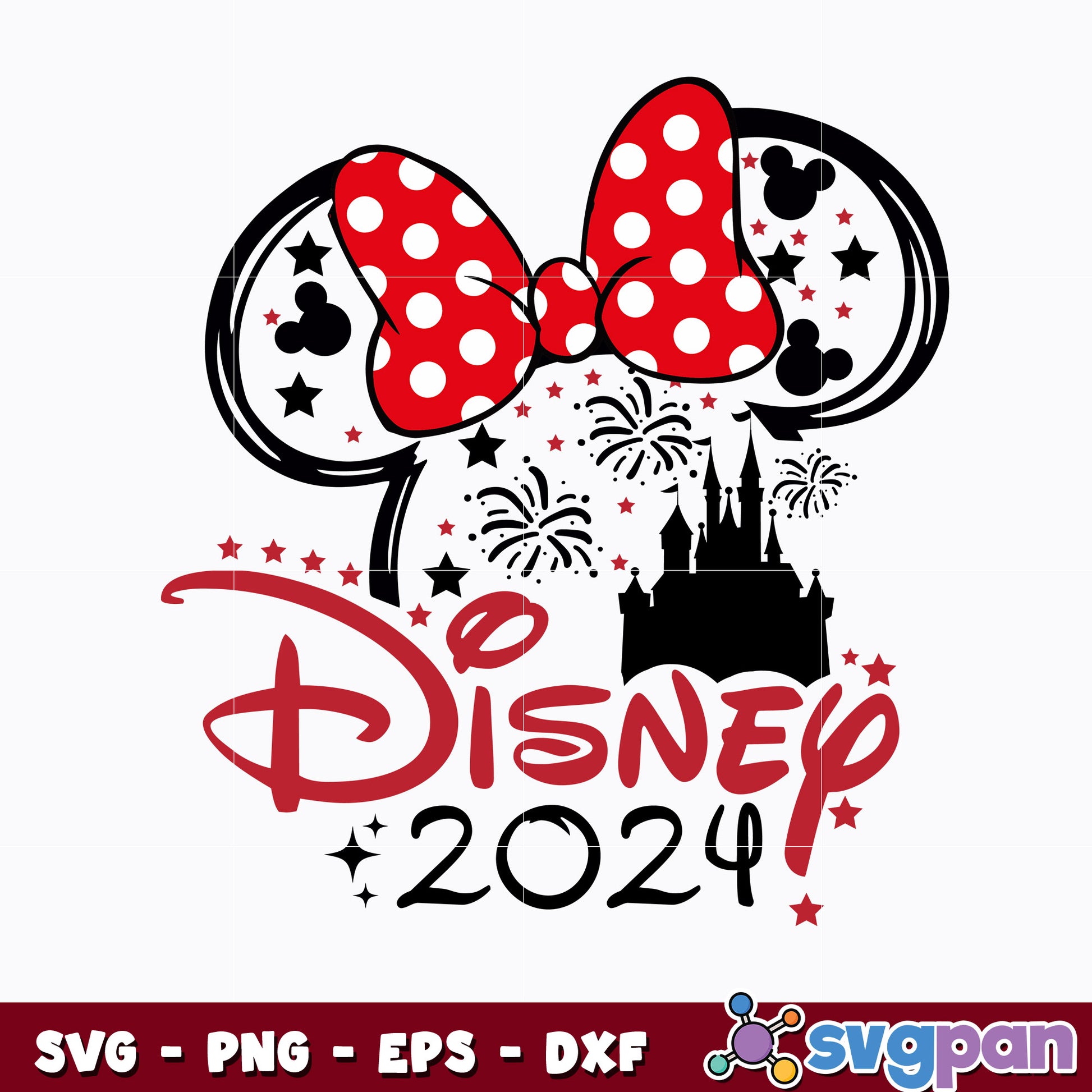 Minnie disney 2024 svg