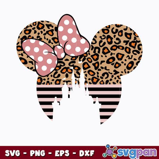 Minnie mouse castle head svg