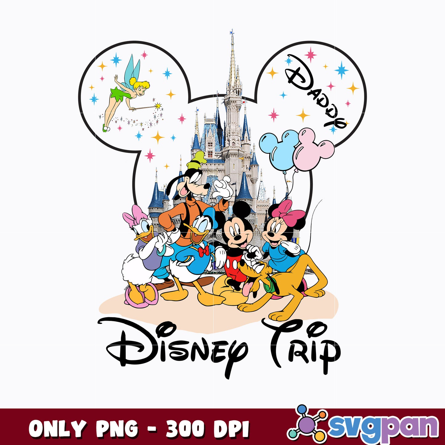 Daddy Mickey Mouse Disney Trip png  