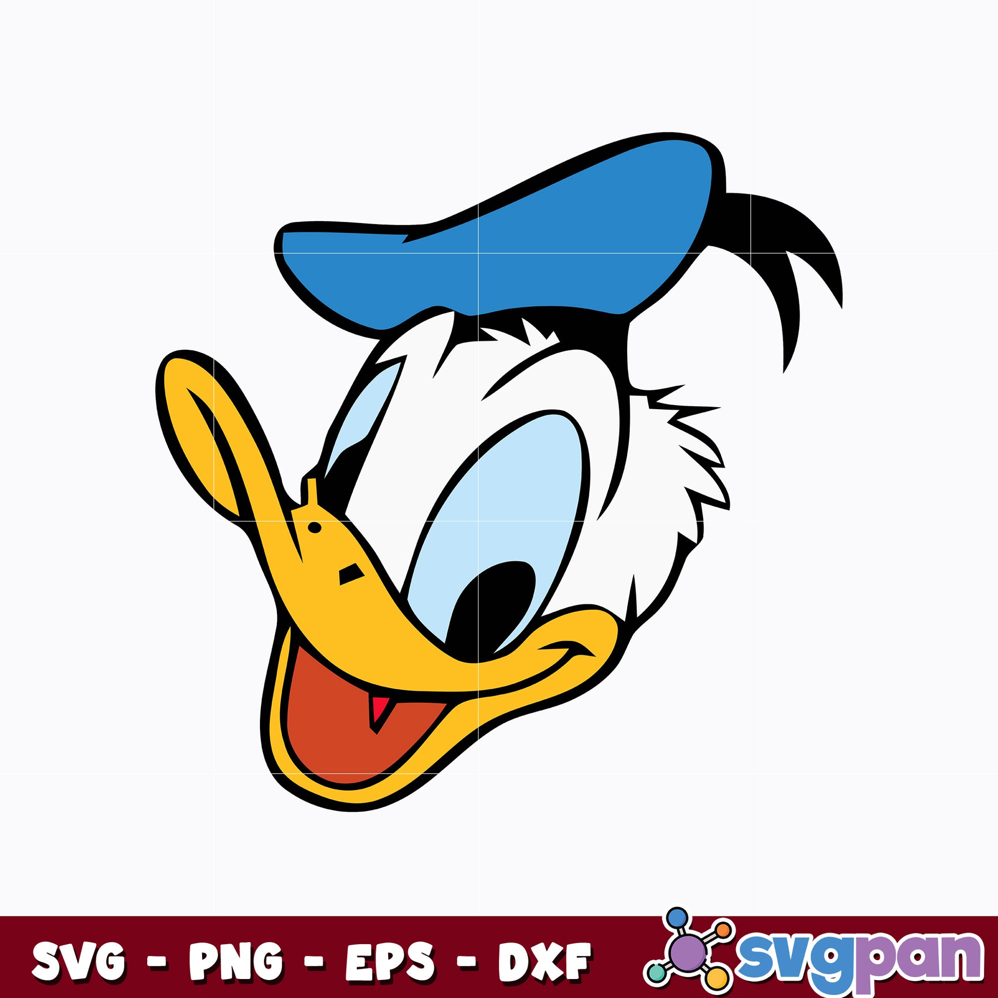 Duck Donald svg, Disney duck donald svg