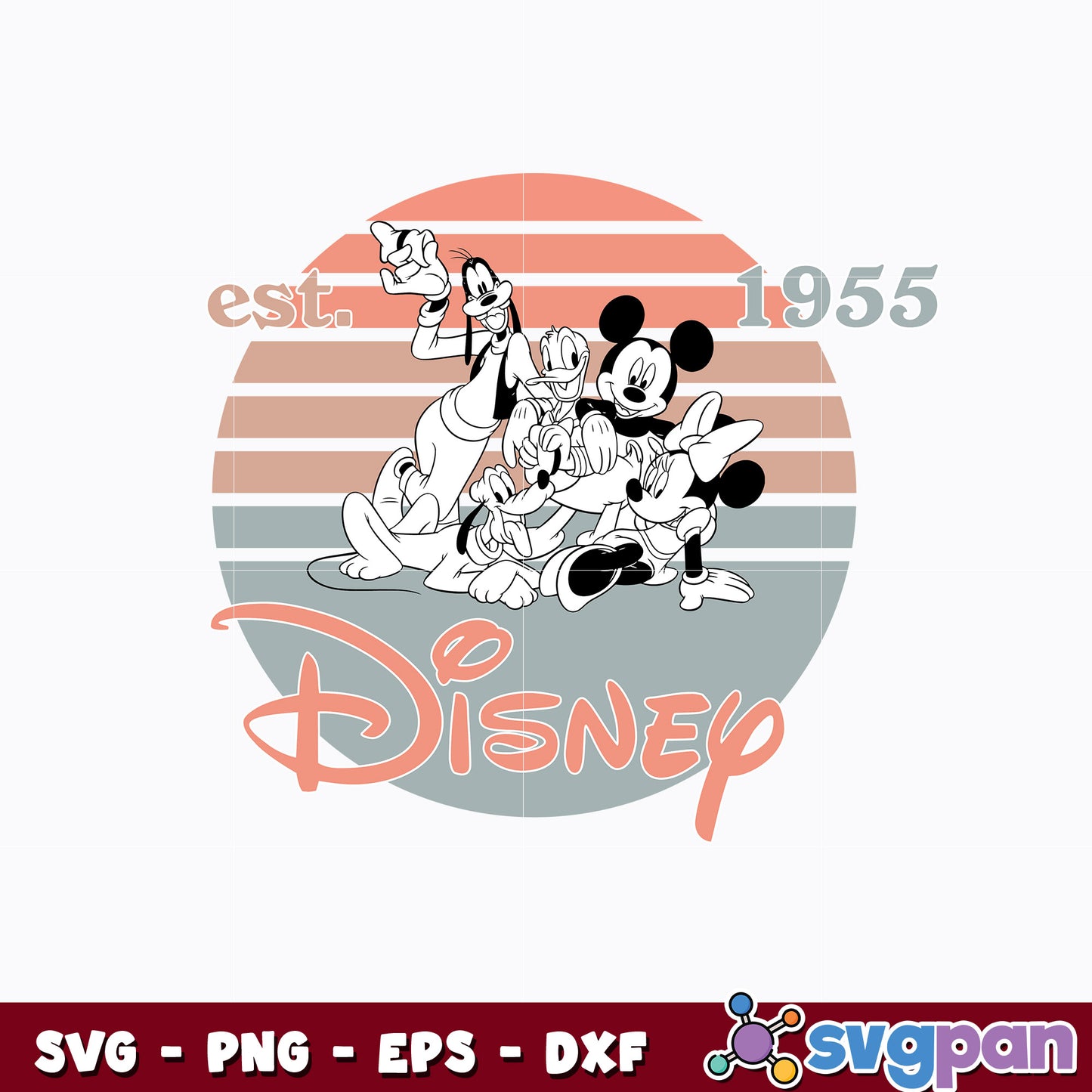 Disneyland Est 1955 svg