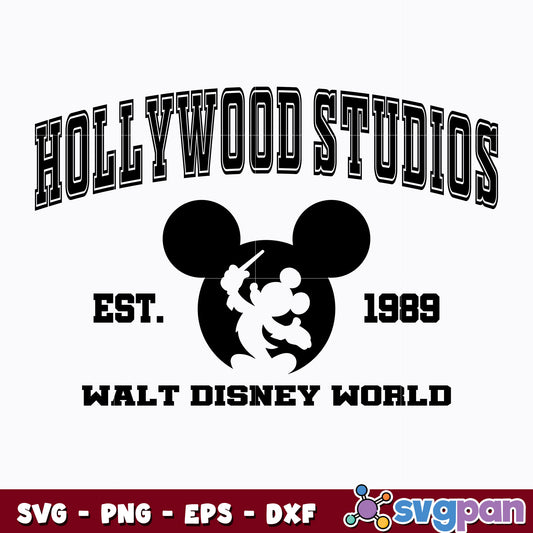 Mickey hollywood studios est 1998 svg